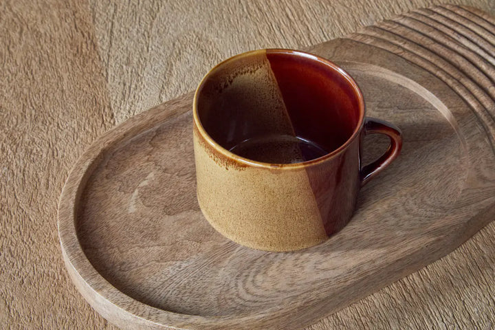 Nkuku Naav Mugs - Mustard - Larget (set of two)