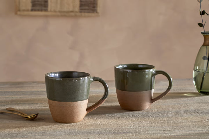 Nkuku Mali Large Forrest Green (set of 2)