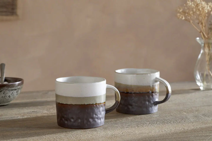 Nkuku Chaay Mug - Chocolate Brown - Small (Set of 2)