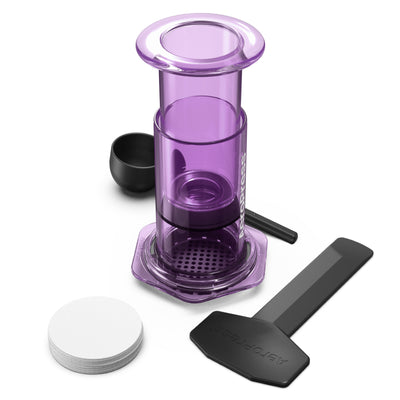 Aeropress Clear Coffee Brewer in Purple