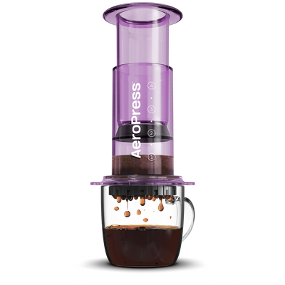 Aeropress Clear Coffee Brewer in Purple