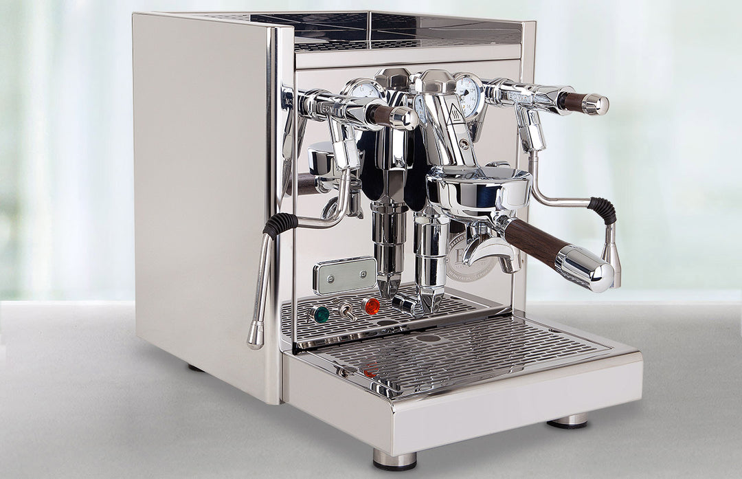 ECM Technika espresso machine smoked oak