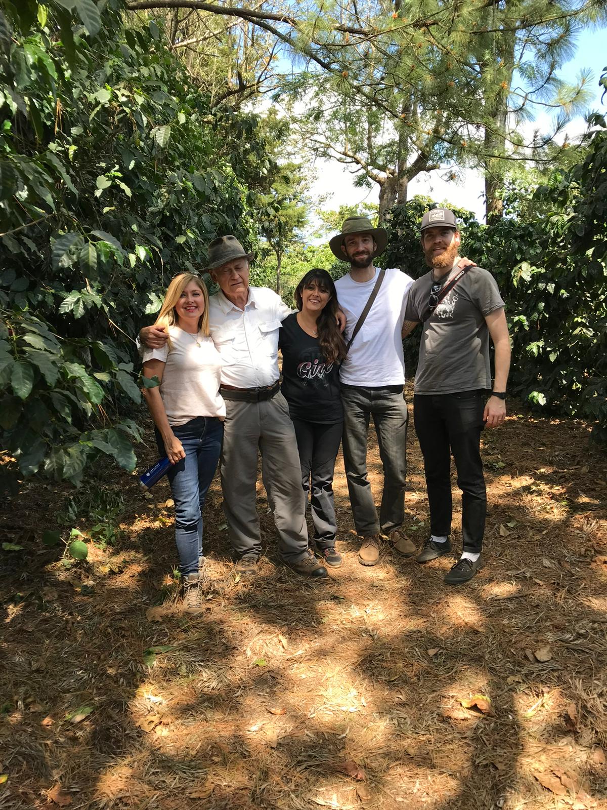 El Salvador coffee family