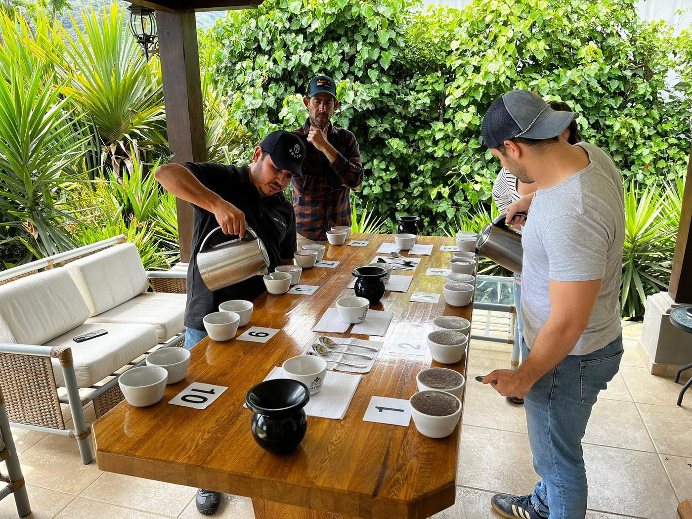 El Salvador arabica coffee cupping