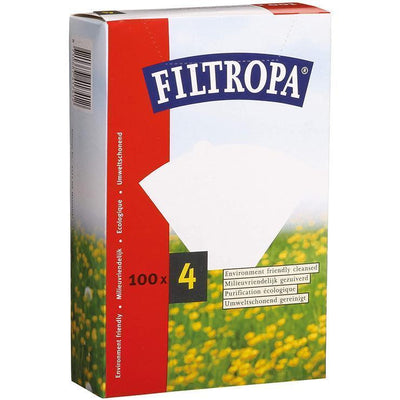 Filtropa No 4 Filter Papers  - Bleached - Pack of 100
